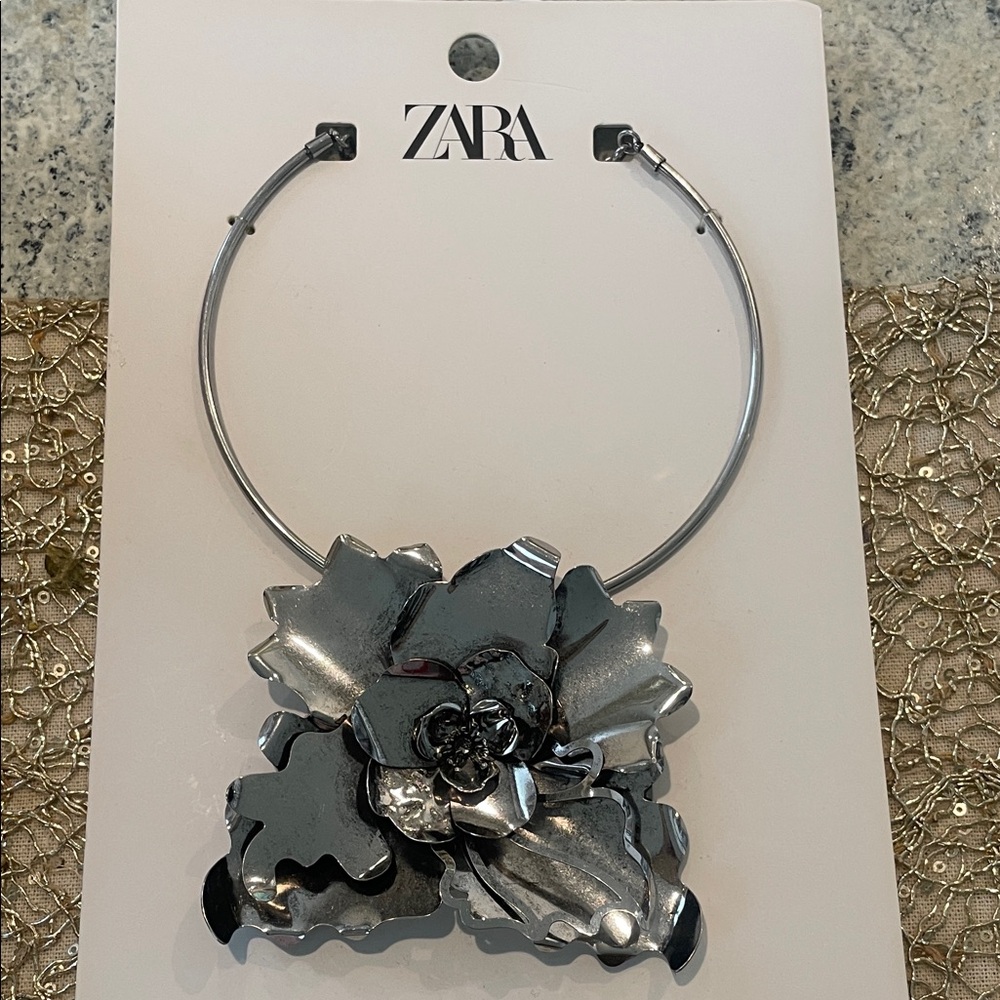 Zara Floral Statement Necklace